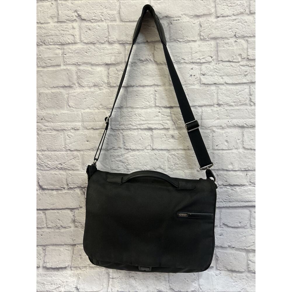 Tumi FXT Ballistic Nylon Slim Expandable Computer Flap Briefcase Black #26192D4